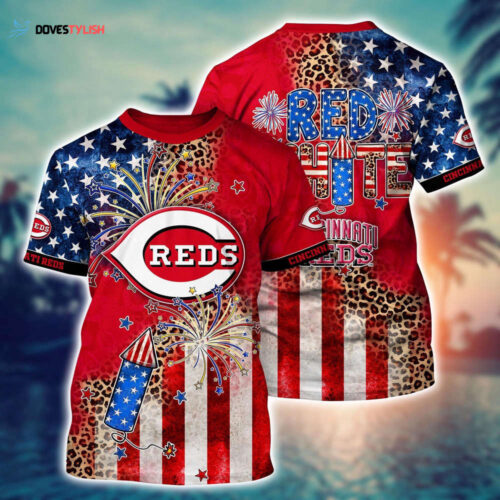MLB Cincinnati Reds 3D T-Shirt Chic in Aloha For Fans Sports