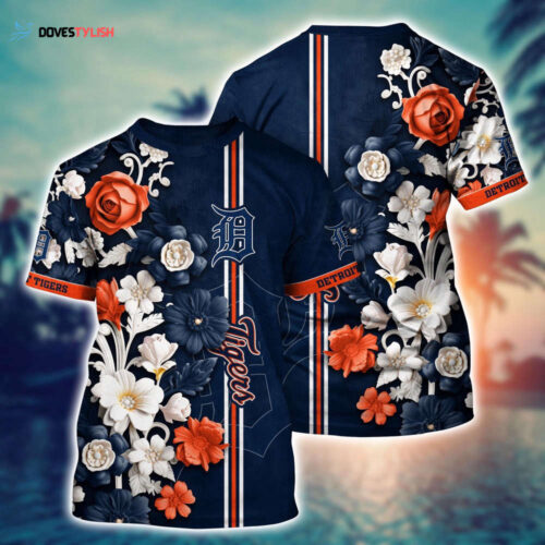 MLB Detroit Tigers 3D T-Shirt Aloha Harmony For Fans Sports