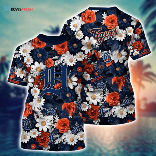 MLB Detroit Tigers 3D T-Shirt Sunset Slam Serenade For Fans Sports