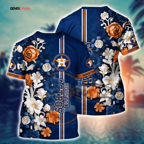 MLB Houston Astros 3D T-Shirt Aloha Harmony For Fans Sports