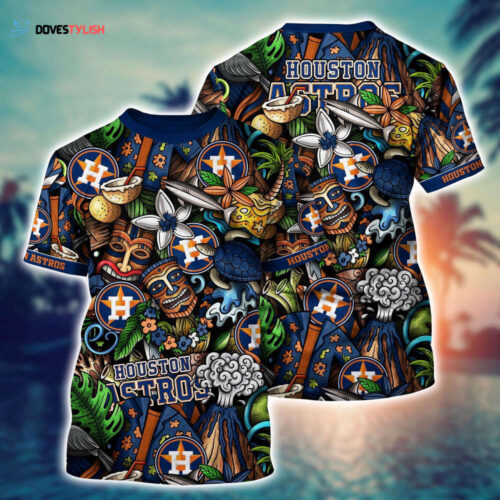 MLB Houston Astros 3D T-Shirt Aloha Grand Slam For Fans Sports