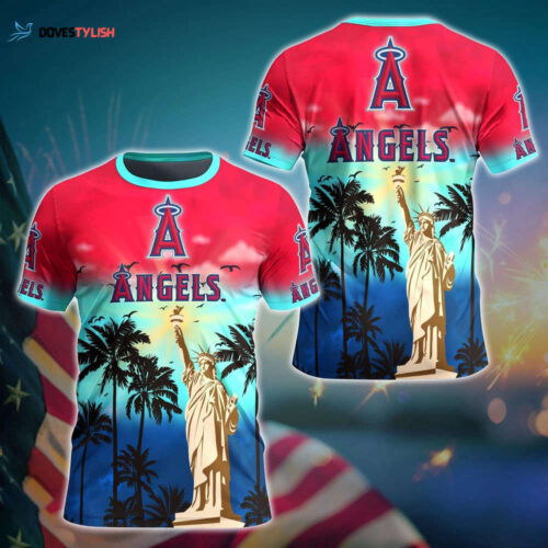MLB Los Angeles Angels 3D T-Shirt Sunset Slam Chic For Fans Sports