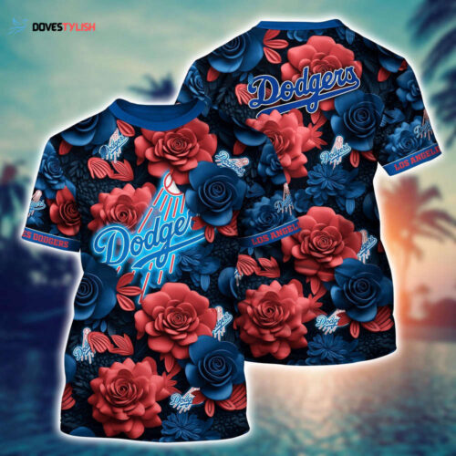 MLB Los Angeles Angels 3D T-Shirt Tropical Trends For Fans Sports