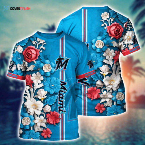 MLB Los Angeles Dodgers 3D T-Shirt Blossom Bliss Fusion For Fans Sports