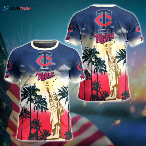 MLB Minnesota Twins 3D T-Shirt Chic in Aloha For Fans Sports
