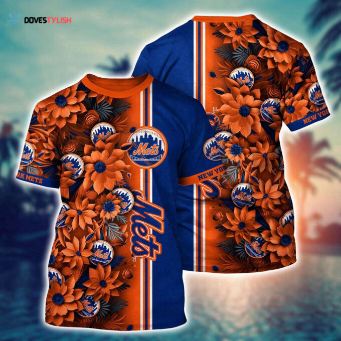 MLB New York Mets 3D T-Shirt Aloha Grand Slam For Sports Enthusiasts