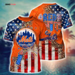 MLB New York Mets 3D T-Shirt Chic in Aloha For Fans Sports