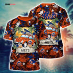 MLB New York Mets 3D T-Shirt Fusion Elegance For Sports Enthusiasts