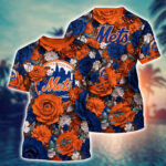 MLB New York Mets 3D T-Shirt Tropical Twist For Sports Enthusiasts