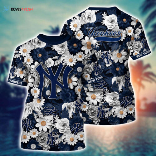 MLB New York Yankees 3D T-Shirt Sunset Slam Serenade For Fans Sports