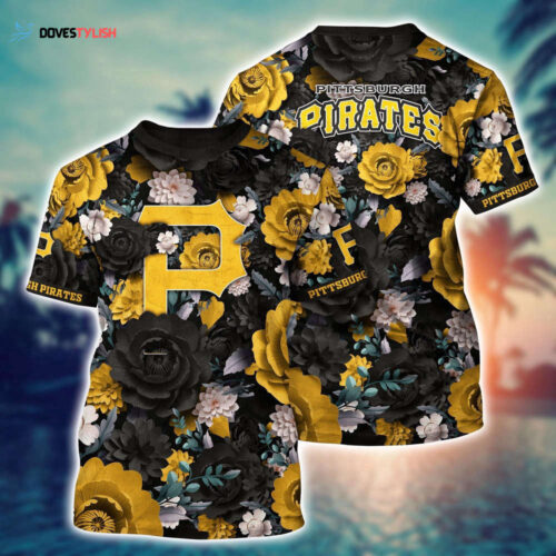 MLB Pittsburgh Pirates 3D T-Shirt Tropical Twist For Sports Enthusiasts