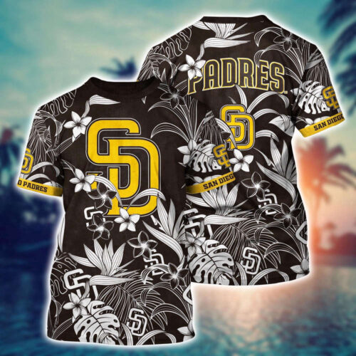 MLB San Diego Padres 3D T-Shirt Island Adventure For Sports Enthusiasts