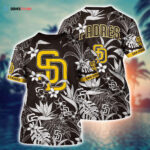 MLB San Diego Padres 3D T-Shirt Island Adventure For Sports Enthusiasts