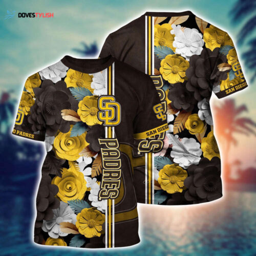 MLB San Diego Padres 3D T-Shirt Tropical Twist For Fans Sports