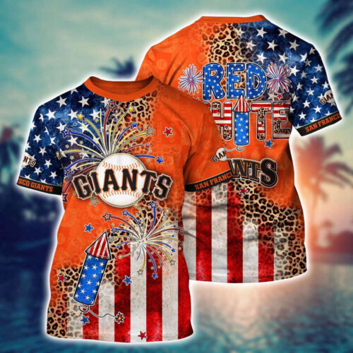 MLB San Francisco Giants 3D T-Shirt Chic in Aloha For Fans Sports
