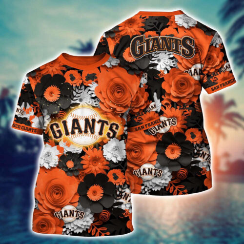 MLB San Francisco Giants 3D T-Shirt Sunset Slam Chic For Fans Sports