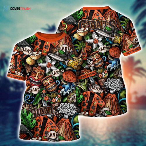 MLB San Francisco Giants 3D T-Shirt Tropical Trends For Fans Sports
