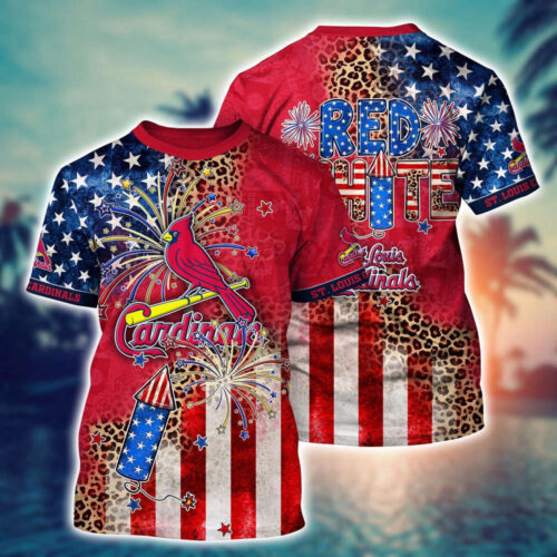 MLB St. Louis Cardinals 3D T-Shirt Chic in Aloha For Fans Sports