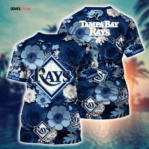 MLB Tampa Bay Rays 3D T-Shirt Sunset Slam Chic For Fans Sports