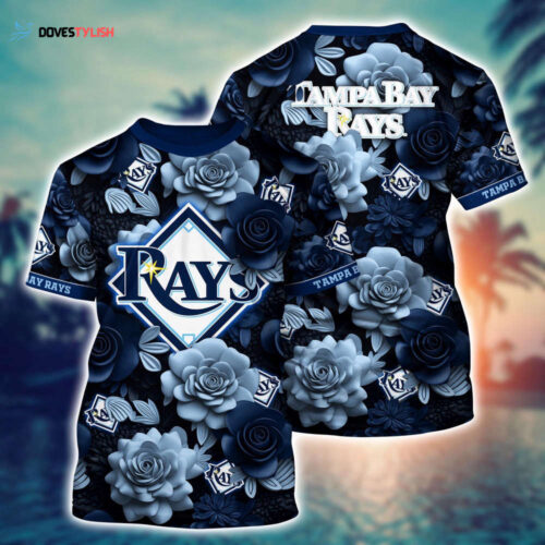 MLB Tampa Bay Rays 3D T-Shirt Tropical Trends For Fans Sports
