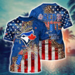 MLB Toronto Blue Jays 3D T-Shirt Chic in Aloha For Fans Sports