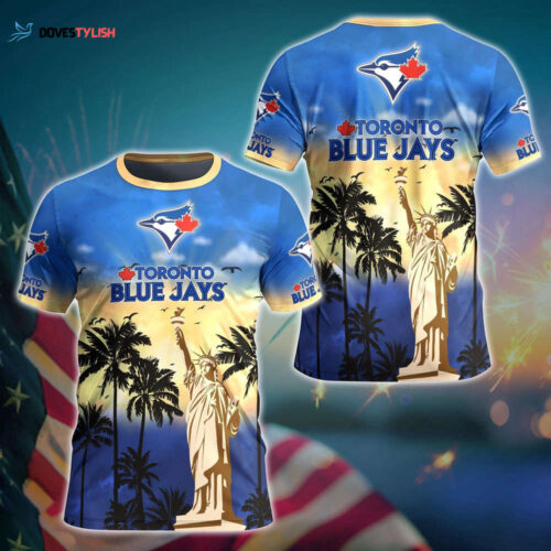 MLB Toronto Blue Jays 3D T-Shirt Tropical Elegance For Fans Sports