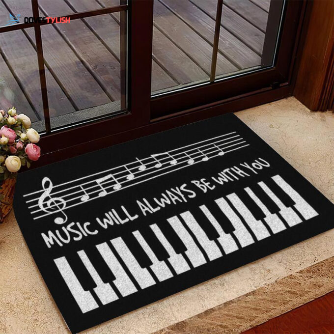 Music Always Be With you Doormat, gift for music lovers, Best gift for friends