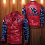 Tennessee Titans Leather Bomber Jacket