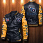 Tennessee Titans Leather Bomber Jacket