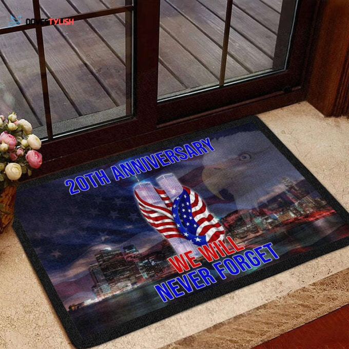 9/11 Memorial Never Forget All Gave Some Some Gave All 9-11-2001 Doormat 02