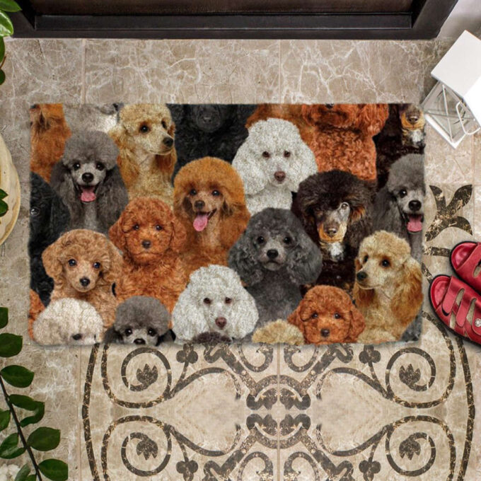 A Bunch Of Poodles Doormat gift for Poodle dog lovers Doormat