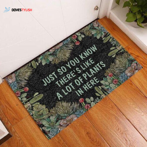A Lot Of Plants In Here Succulent Easy Clean Welcome DoorMat