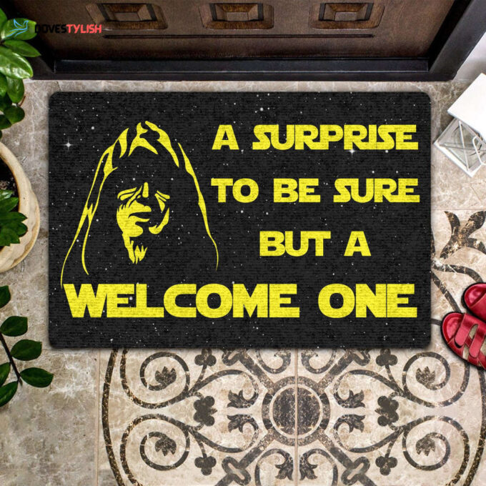 A Surprise To Be Sure But A Welcome One All Over Printing Doormat