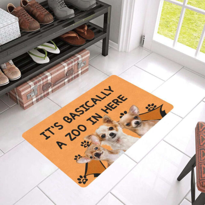 A Zoo In Here Chihuahua Easy Clean Welcome DoorMat
