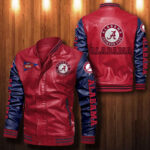 Alabama Crimson Tide Leather Bomber Jacket