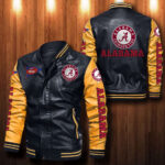 Alabama Crimson Tide Leather Bomber Jacket