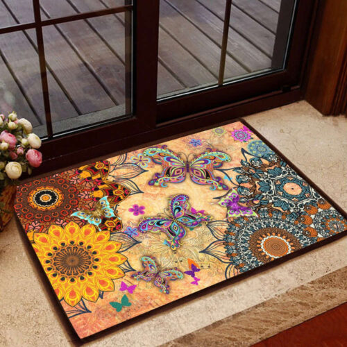 Amazing Butterfly Doormat Welcome Mat Housewarming Gift Home Decor Funny Doormat Best Gift Idea For Family