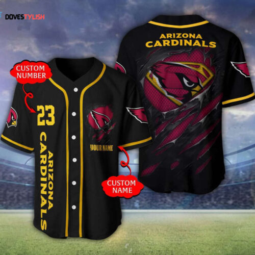 Arizona Cardinals Personalized Baseball Jersey