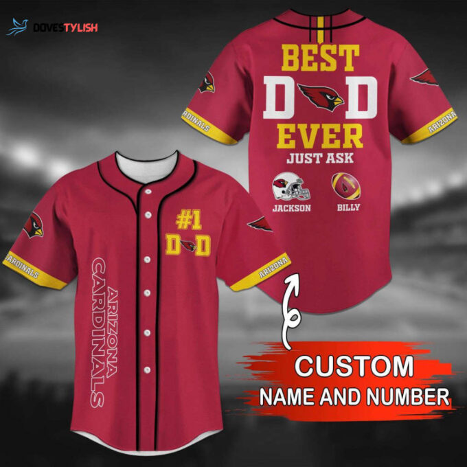 Arizona Cardinals Personalized Baseball Jersey