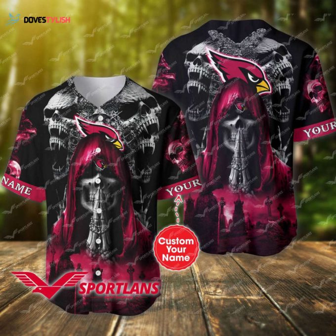 Arizona Cardinals Personalized Baseball Jersey