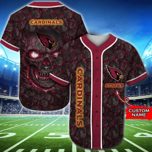 Arizona Cardinals Personalized Baseball Jersey