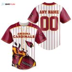 Arizona Cardinals Personalized Baseball Jersey Gift for Men Dad