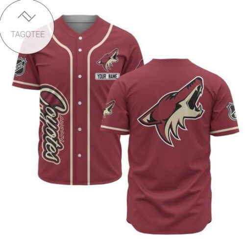 Arizona Coyotes Baseball Jersey Custom For Fans