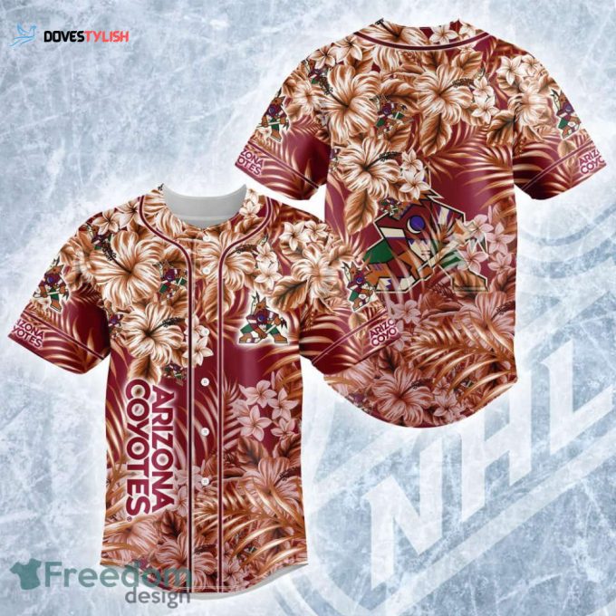 Arizona Coyotes Baseball Jersey Custom For Fans