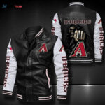 Arizona Diamondbacks Leather Bomber Jacket