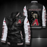 Arizona Diamondbacks Leather Bomber Jacket