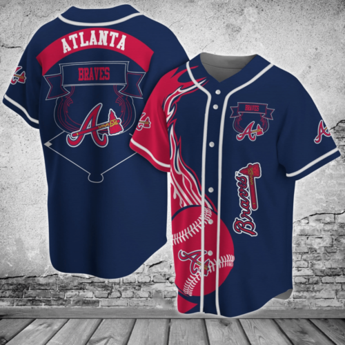 Atlanta Braves Baseball Jersey Custom For Fans