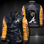 Atlanta Braves Leather Bomber Jacket