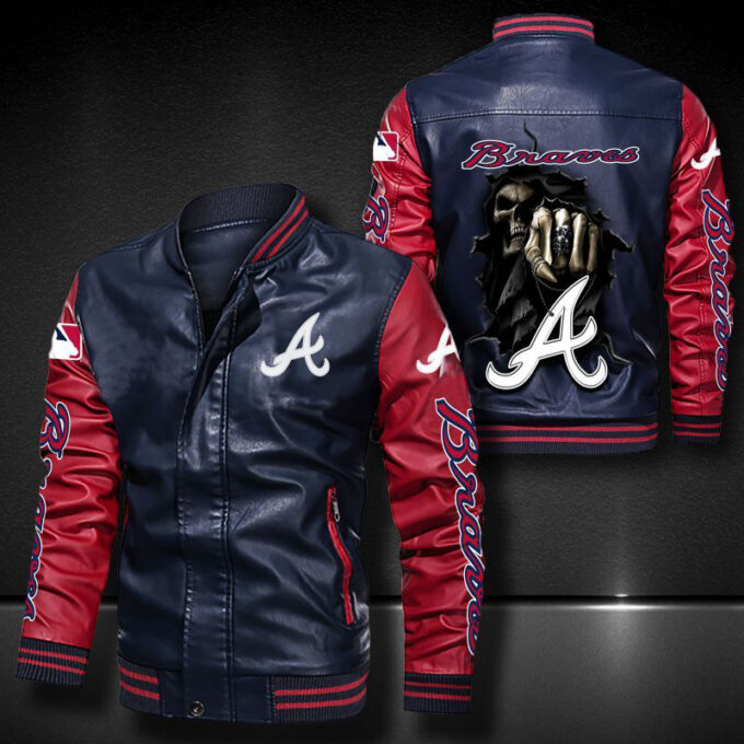 Atlanta Braves Leather Bomber Jacket