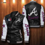 Atlanta Braves Leather Bomber Jacket
